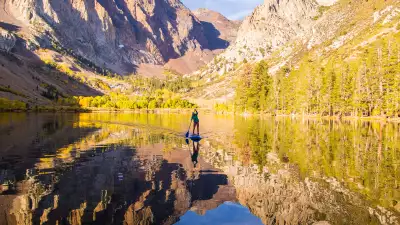 Paddleboarding in Mammoth Lakes, California