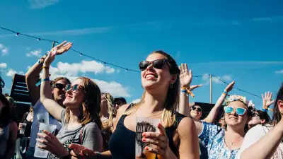 Watching live music at Barn on the Farm festival