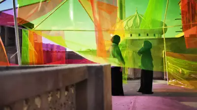 Looking at art during Dubai's SIKKA Art Fair