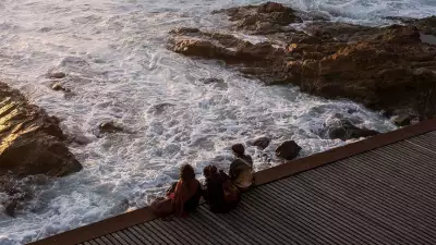 Sitting on a jetty in Porto