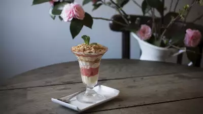 A dessert at The Milk House, a Kentish country boozer