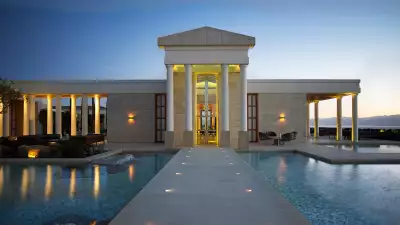 Exterior of Amanzoe luxury resort