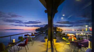 Terrace dining at Hotel Navis