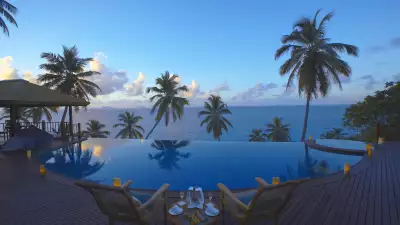 Infinity pool at Fregate Island Private in Seychelles