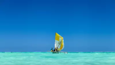 A sailboat off the coast of Madagascar