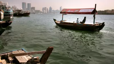 Crossing Dubai Creek by Abra