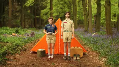 Camp Wildfire's team leaders in front of a tent