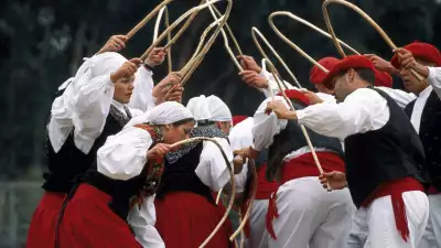Traditional Basque costume worn in French Basque country