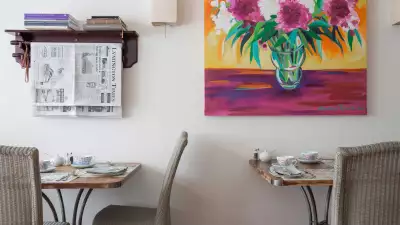 The breakfast room at Daisybank B&B in the New Forest