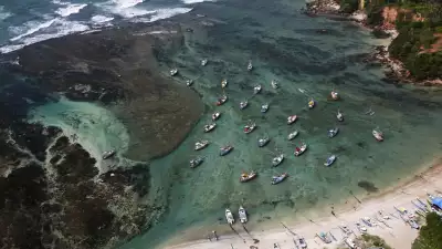 An aerial view of Cape Weligama, one of Resplendent Ceylon's properties in Sri Lanka