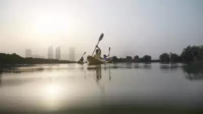 Kayaking in Abu Dhabi's East Mangrove National Park