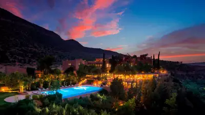 Kasbah Tamadot at sunset
