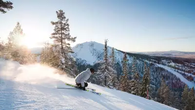 Picturesque skiing at Vemdalen, Sweden