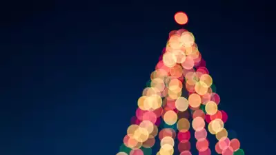 Christmas tree glowing
