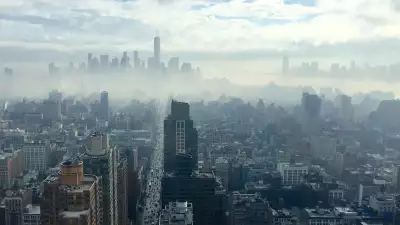 View of Manhattan and New Jersey from the Empire State building in New York