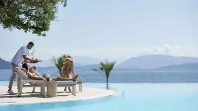 The pool at Ikos Aria, Kos