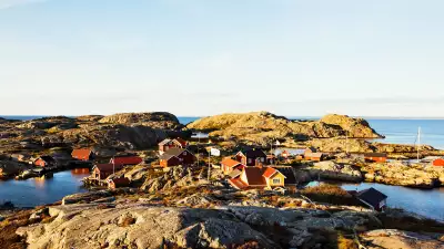 View from the top of the Weather Islands in West Sweden