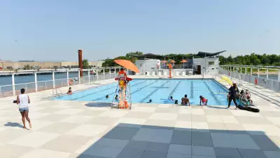 Barretto Point Floating Pool in The Bronx, New York City