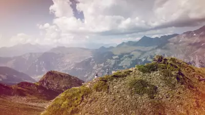 Trail running in the canton of Valais, Switzerland