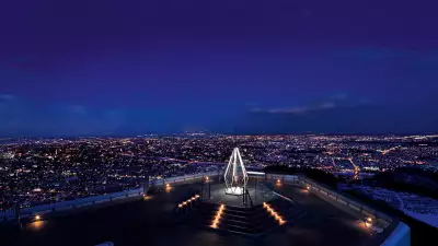 Japan 2019 Rugby World Cup: Night view of Sapporo city from the top of Mt Moiwa