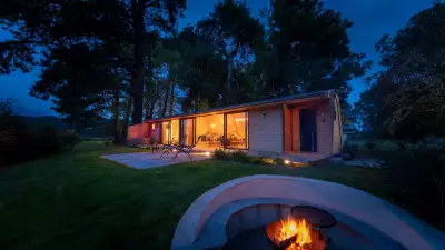 Cynefin Retreats | The fire pit and terrace