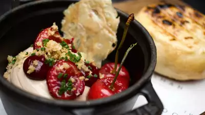 Hotel Indigo Bath: a seasonal cherry dessert at The Elder, the hotel's restaurant