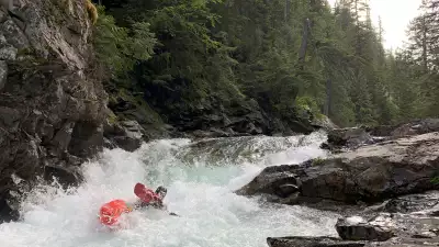 Will Lyons kayaking in White Salmon, Washington