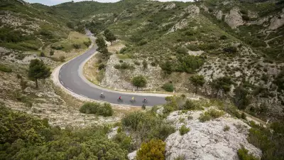 Building leg muscles cycling through Provence