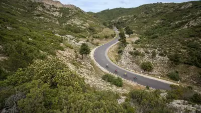 Building leg muscles cycling through Provence