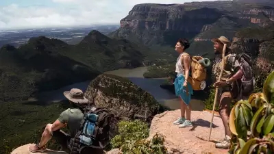 Hikers at the Blyde River Canyon in South Africa