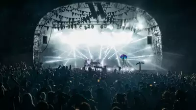 Underworld on the main stage at Wilderness festival