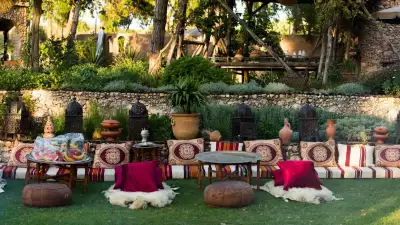 Cushions and grass