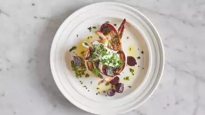 Radicchio salad at the Ox Barn