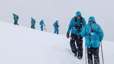 Trekking through Antarctica
