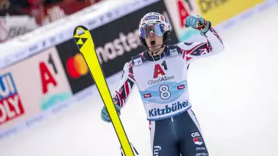 Dave Ryding of Great Britain seen during the Hahnenkamm Race in Kitzb&uuml;hel, Austria