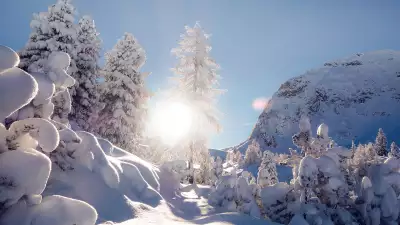 A wintry scene in Austria