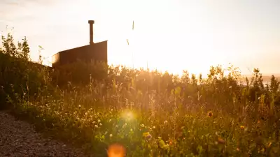 Breac.House at sunset