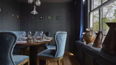 Semi private dining room at Jansz