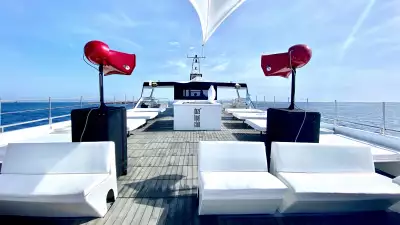 Total relaxation aboard the Ibiza Boat Club