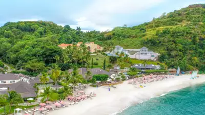 The private beach at BodyHoliday