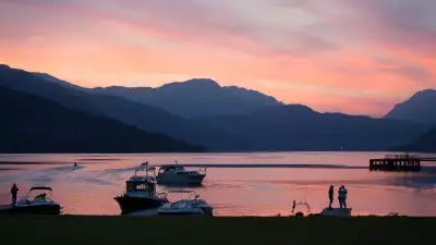 Sunset along the West Highland Way