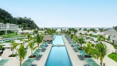 The main pool at Sandals Saint Vincent and The Grenadines