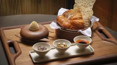Bread selection at Woven
