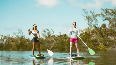 Exploring the Florida Keys from the deck of a stand-up paddleboard