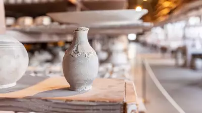 Porcelain vase at Fondation Bernardaud