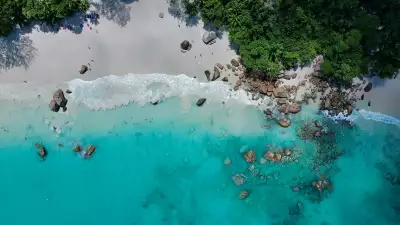 A pristine beach in the Seychelles