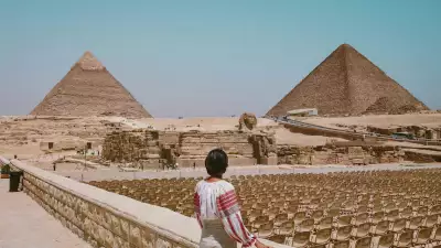 The pyramids at Giza
