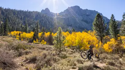 Mountain biking in the Mammoth Lakes, US