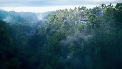 Hoshinoya Bali is perched above the sacred Pakerisan River Valley, which is fed by the holy springs of the Tirta Empul temple