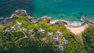 An aerial shot of Barracuda, in Brazil